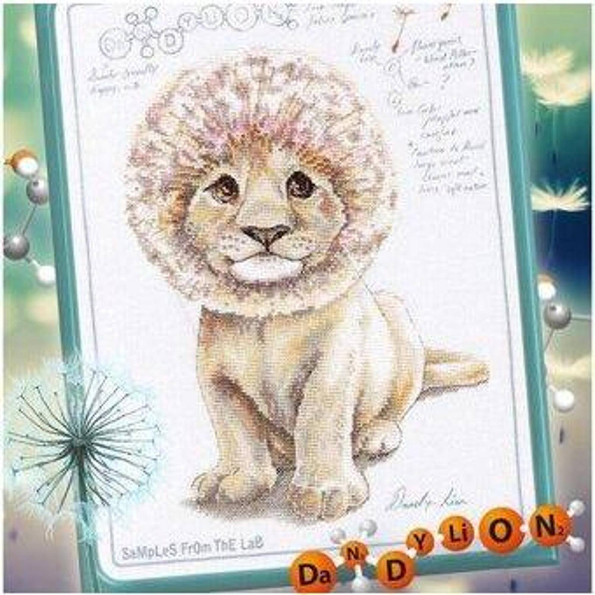 RTO Cross-stitch Kit with printed background "DaNDY LiON"